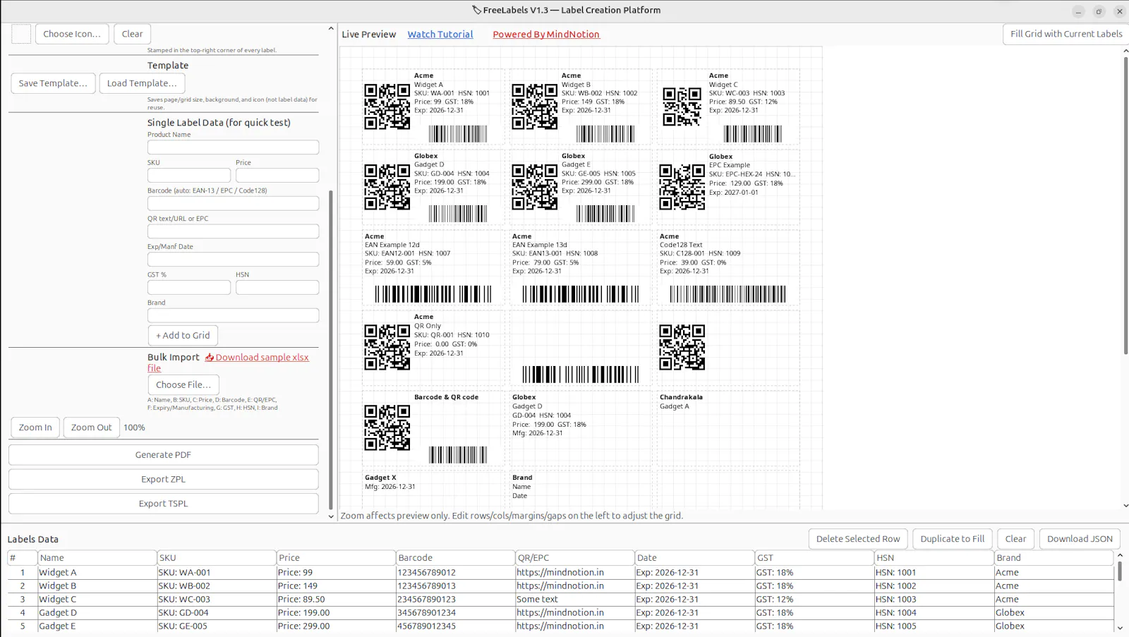 FreeLabels Desktop screenshot 3