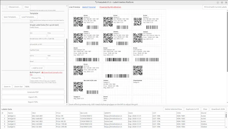 FreeLabels Desktop screenshot 3