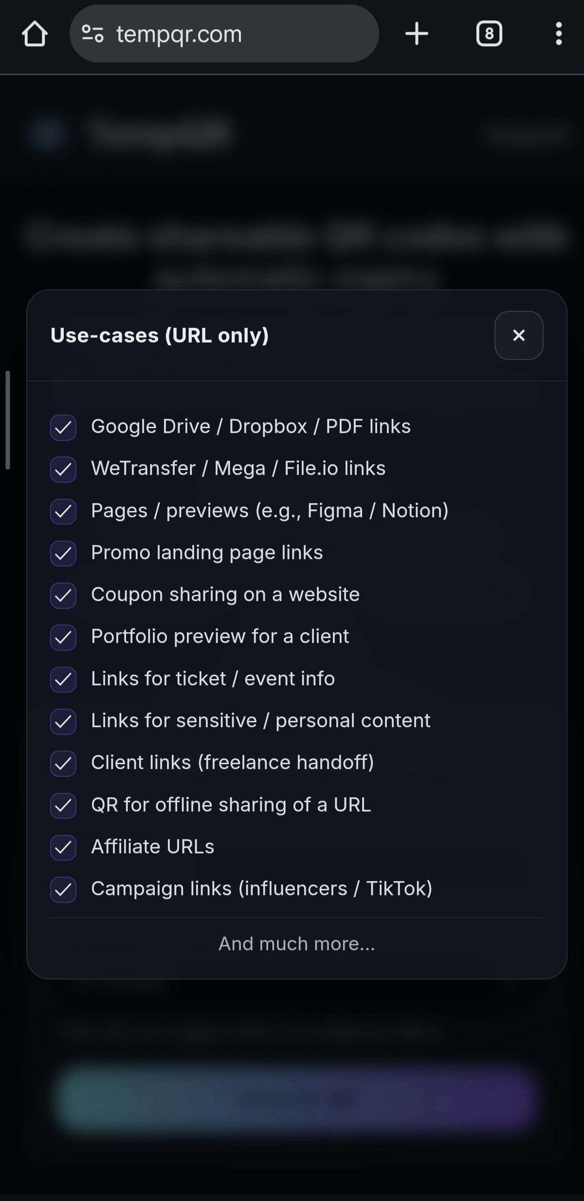 TempQR gallery image