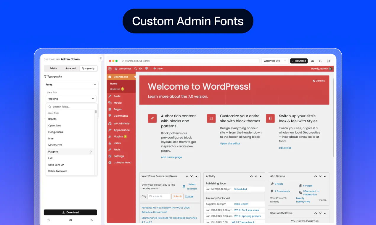 WP Admin UI Color Generator screenshot 4