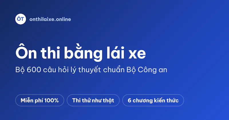 Ôn thi lý thuyết bằng lái xe 2026 screenshot 1