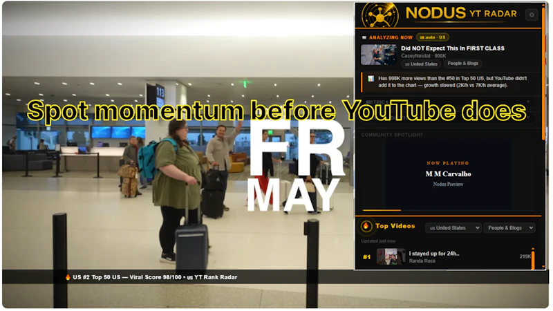 NODUS YT Radar screenshot 1