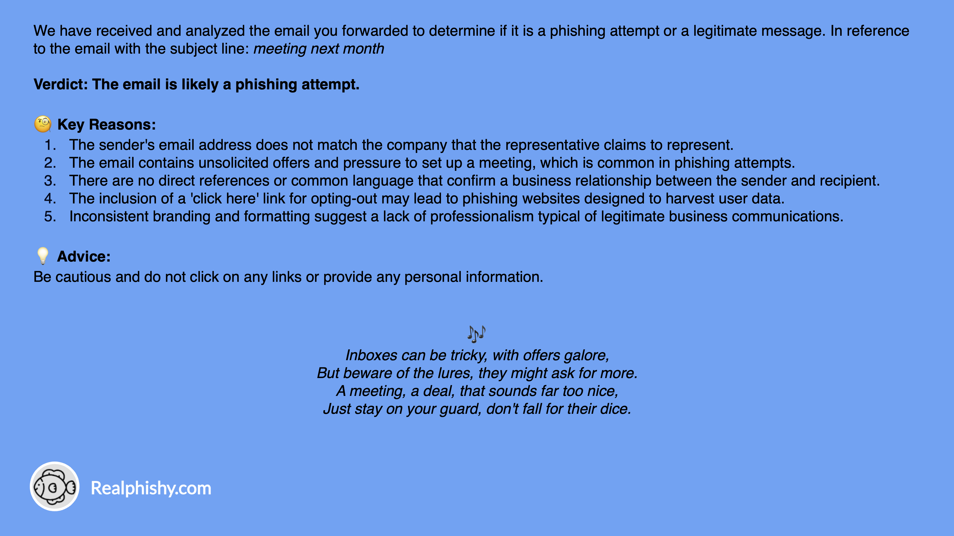 Realphishy.com - Простая защита от AI Phishing Phishing Email медиа 2