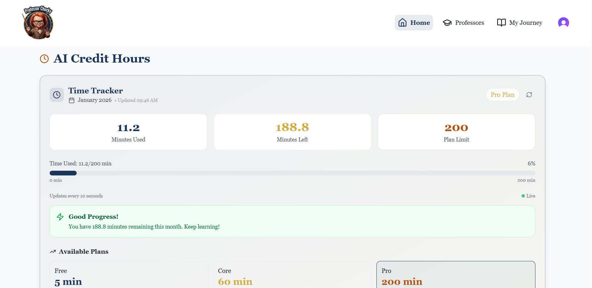 Professor Chucky - Screenshot 2 showing product features and functionality