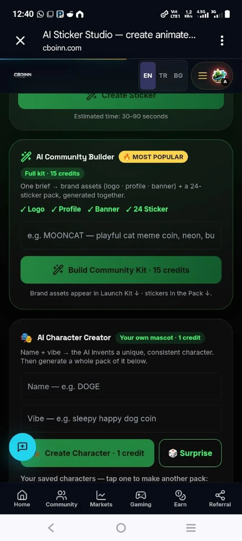 CBOINN AI Character Creator screenshot 5