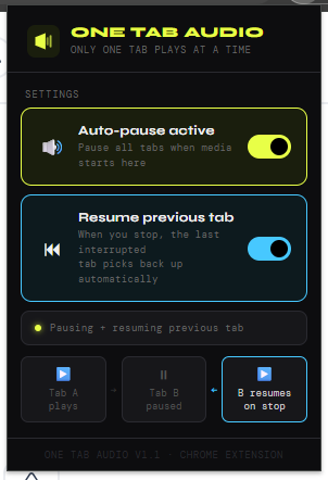 one tab audio gallery image