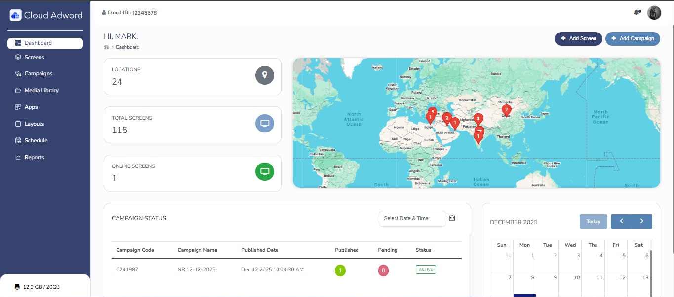 Cloud Adword - Screenshot 4 showing product features and functionality
