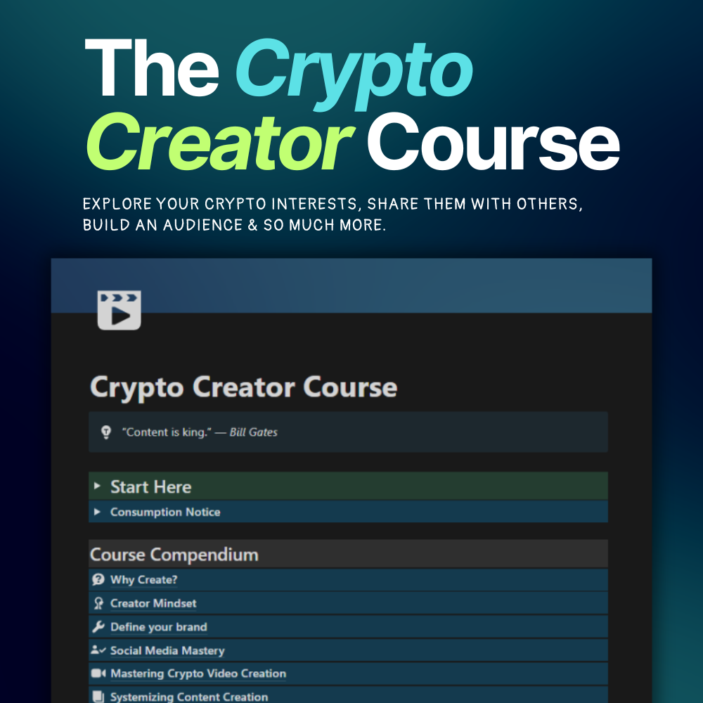Crypto Creator Course