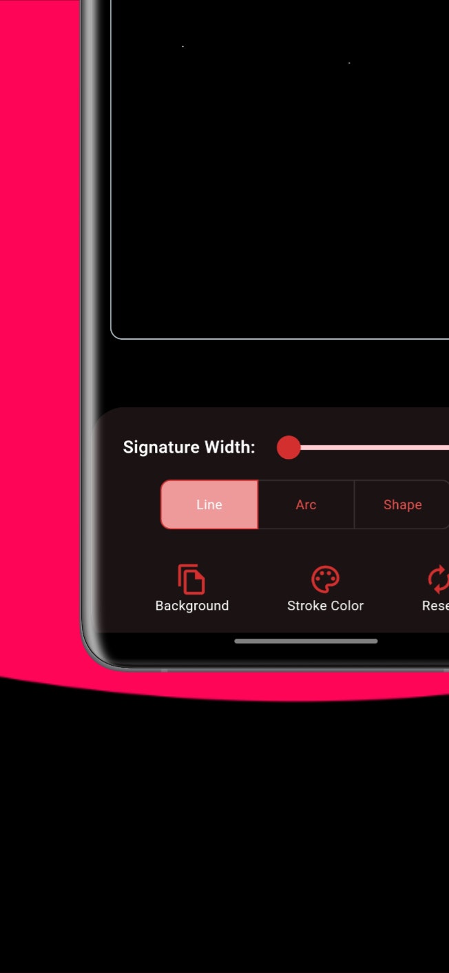 Creador de firmas - Use su dedo o lápiz óptico para dibujar una firma que desee. media 3