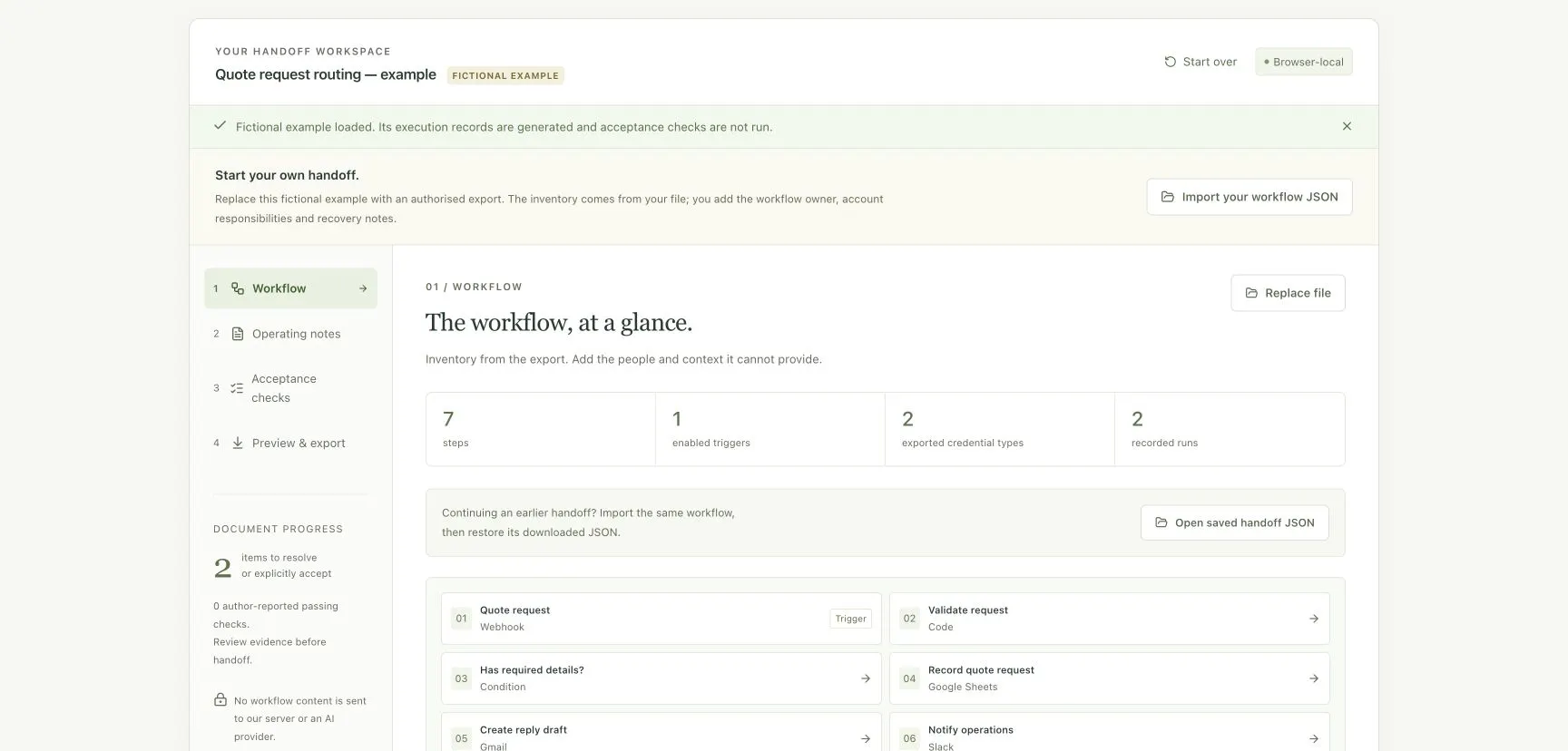 Workflow Handoff gallery image