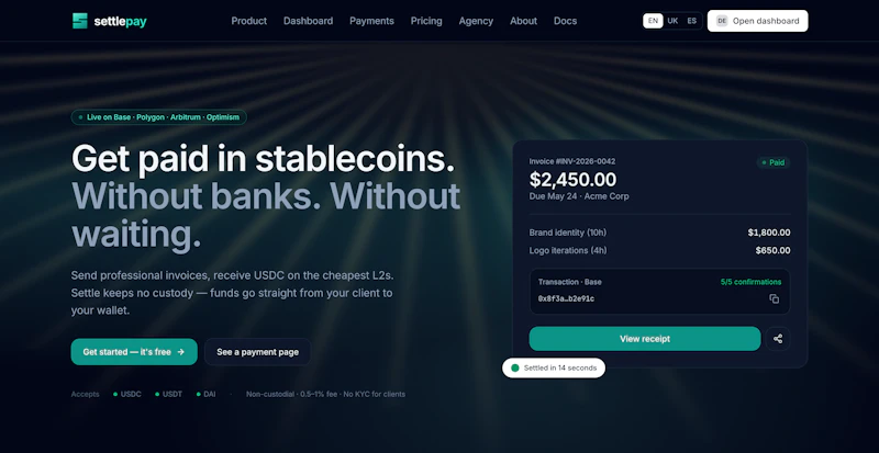 Settlepay screenshot 2