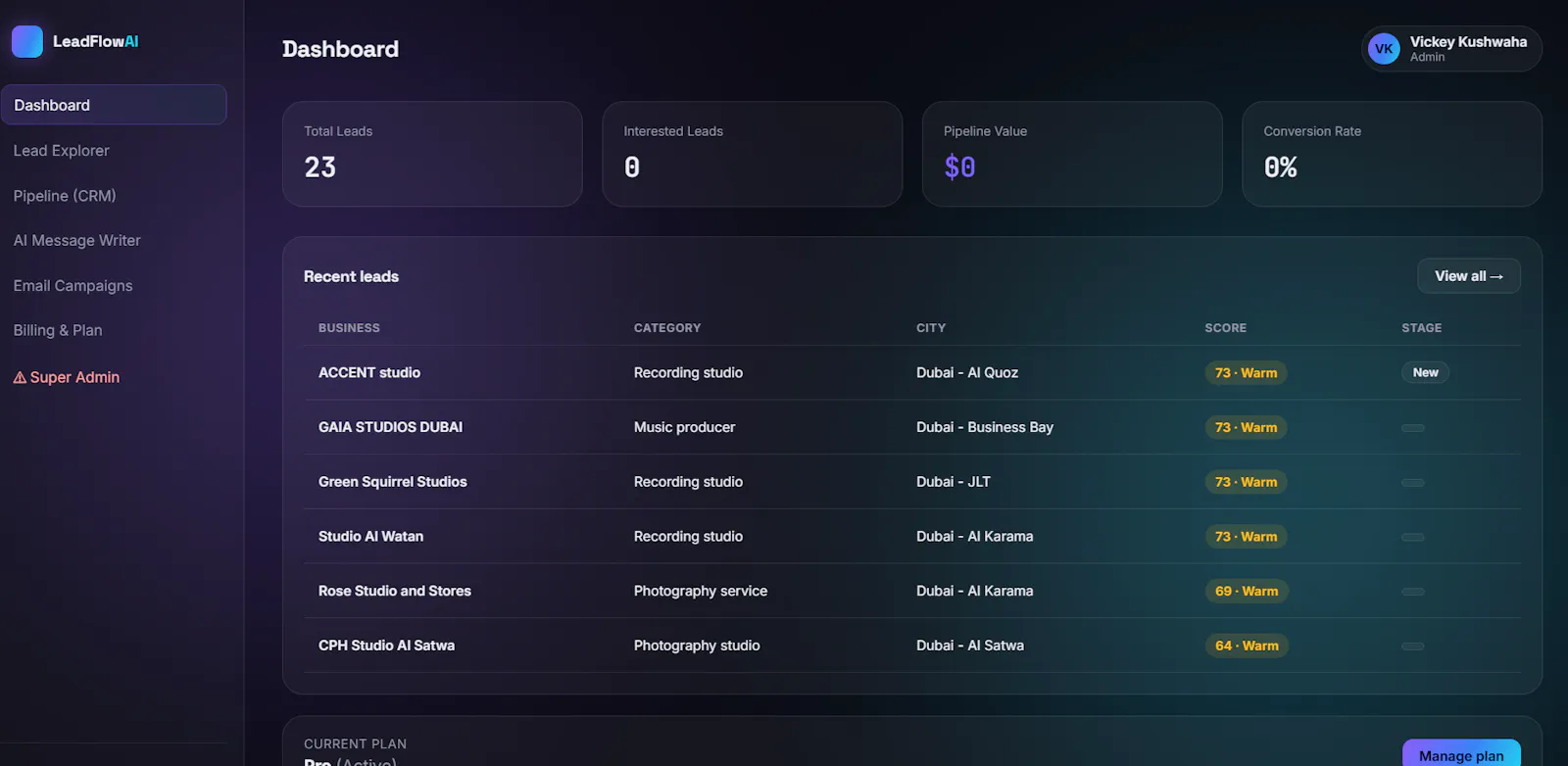 Lead gen Ai screenshot 2