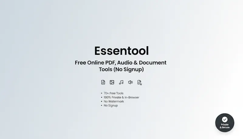 Essentool screenshot 1