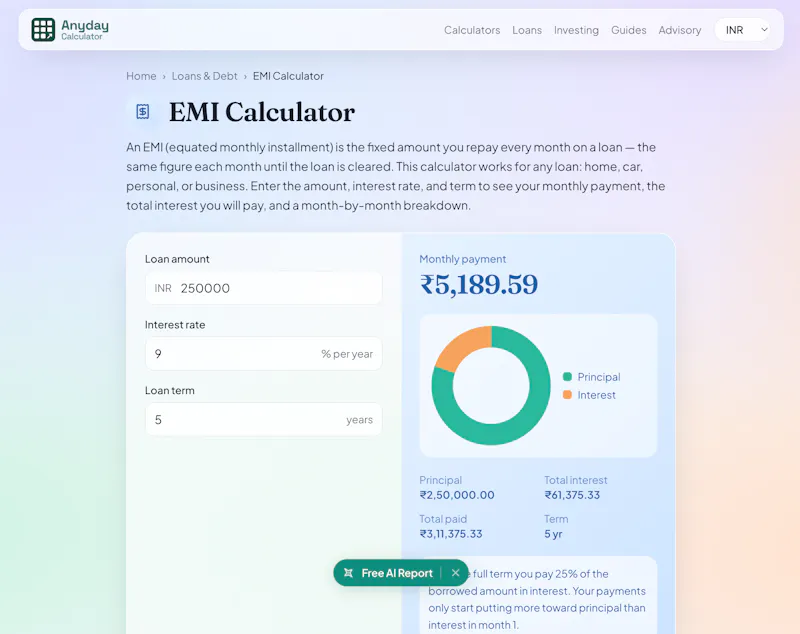 Anyday Calculator screenshot 3