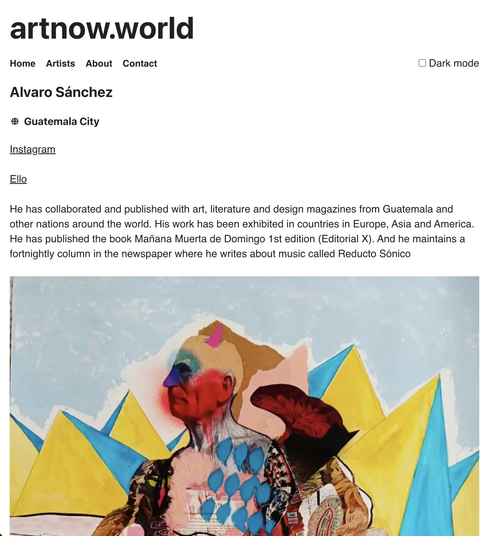 artnow.world - Страница каталога художников и портфолио медиа 2