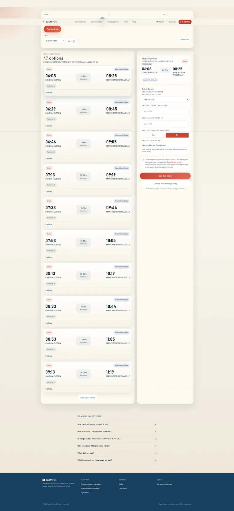 SaveMyFare screenshot 2