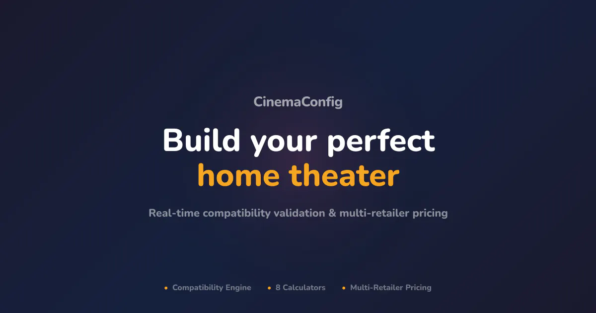 CinemaConfig 제품 배너