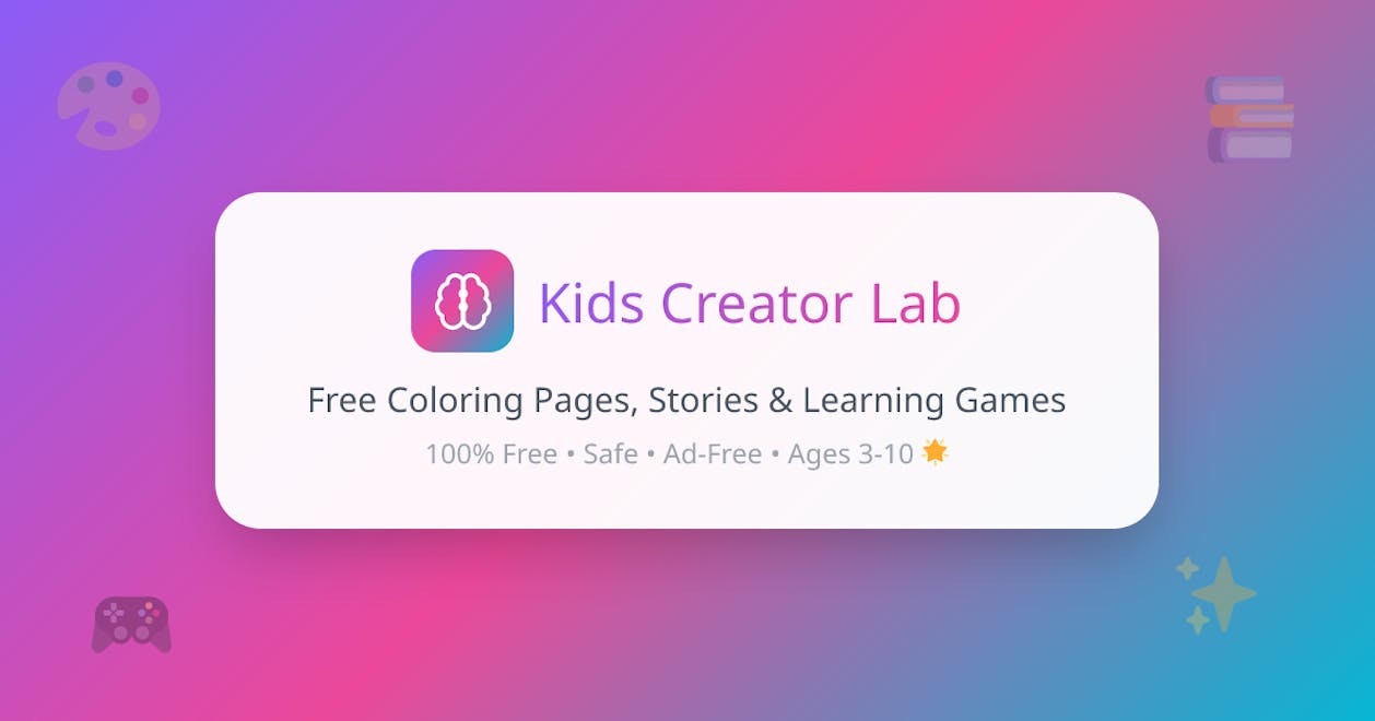 Kids Creator Lab - Product Hunt launch logo and brand identity