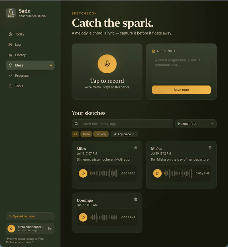 Satie screenshot 3