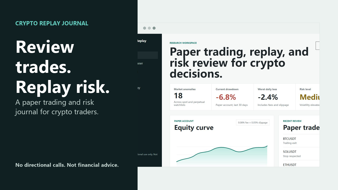 Crypto Replay Journal