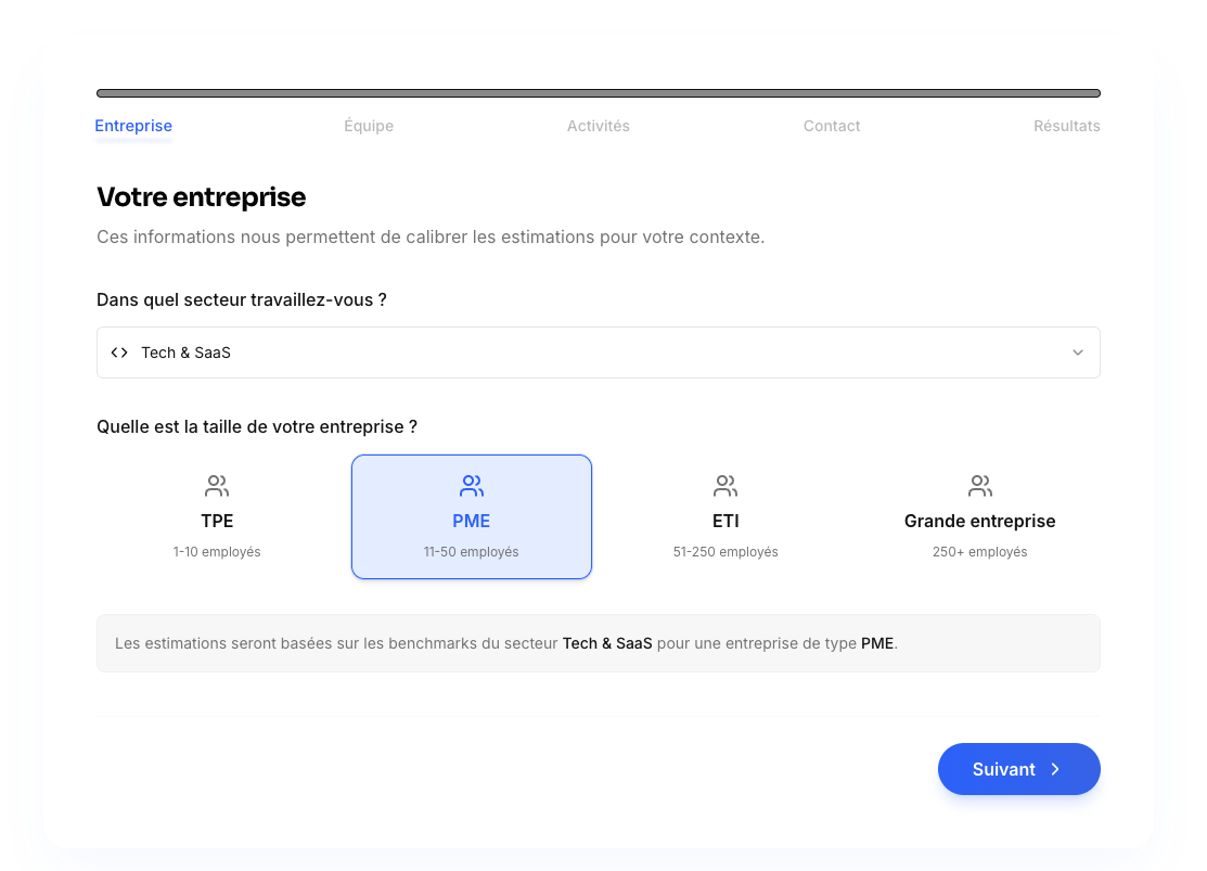 Estimez vos gains IA | Kairia - Screenshot 2 showing product features and functionality