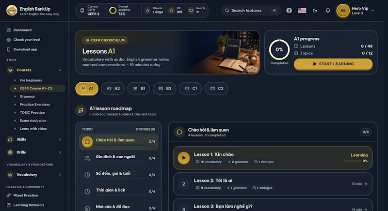 English RankUp screenshot 2