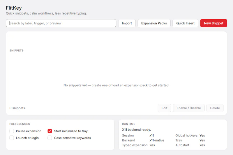 FlitKey Text Expander screenshot 2