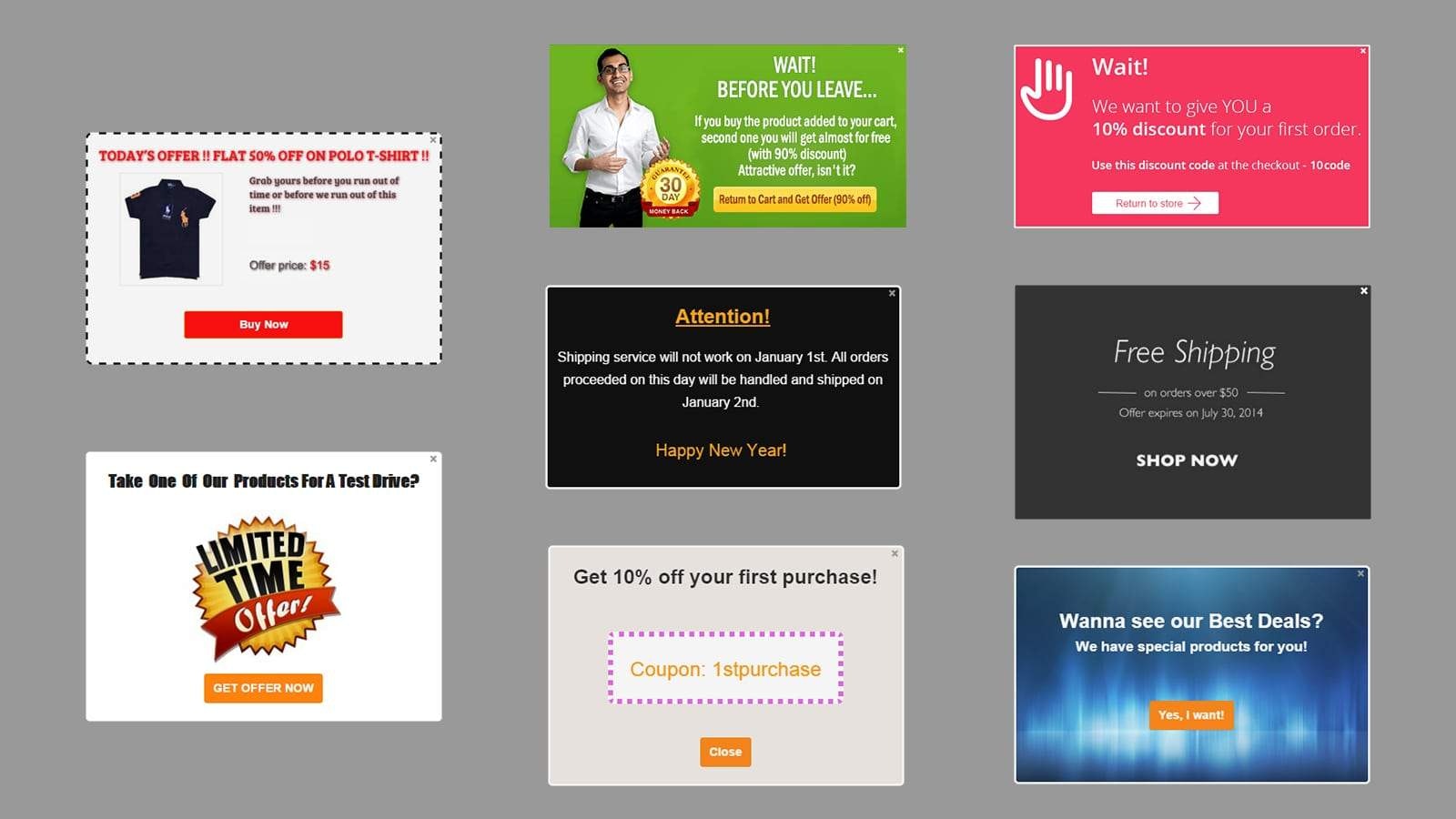 Popup Upsell on Exit & Visit gallery image