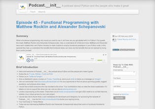 Podcast.__init__ Episode 46 - Functional Python with Alexander Schepanovsky and Matthew Rocklin gallery image