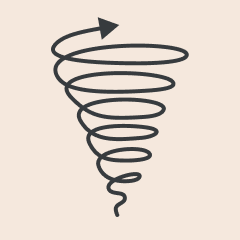 The Upward Spiral Habit Tracker logo