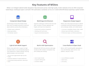 MSites Intelligent Website Builder gallery image