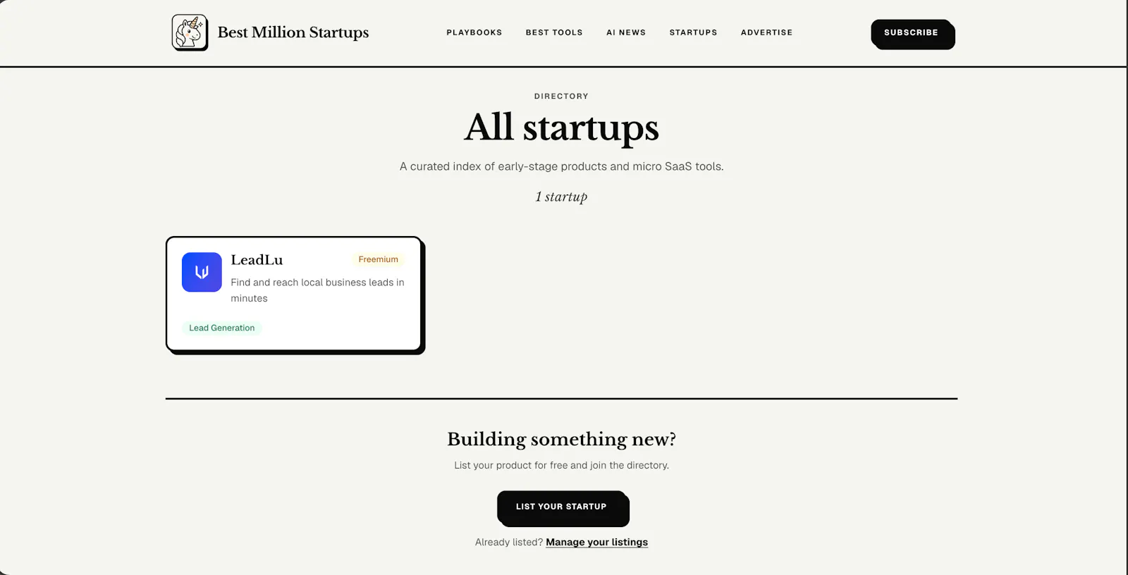 Best Million Startups screenshot 2