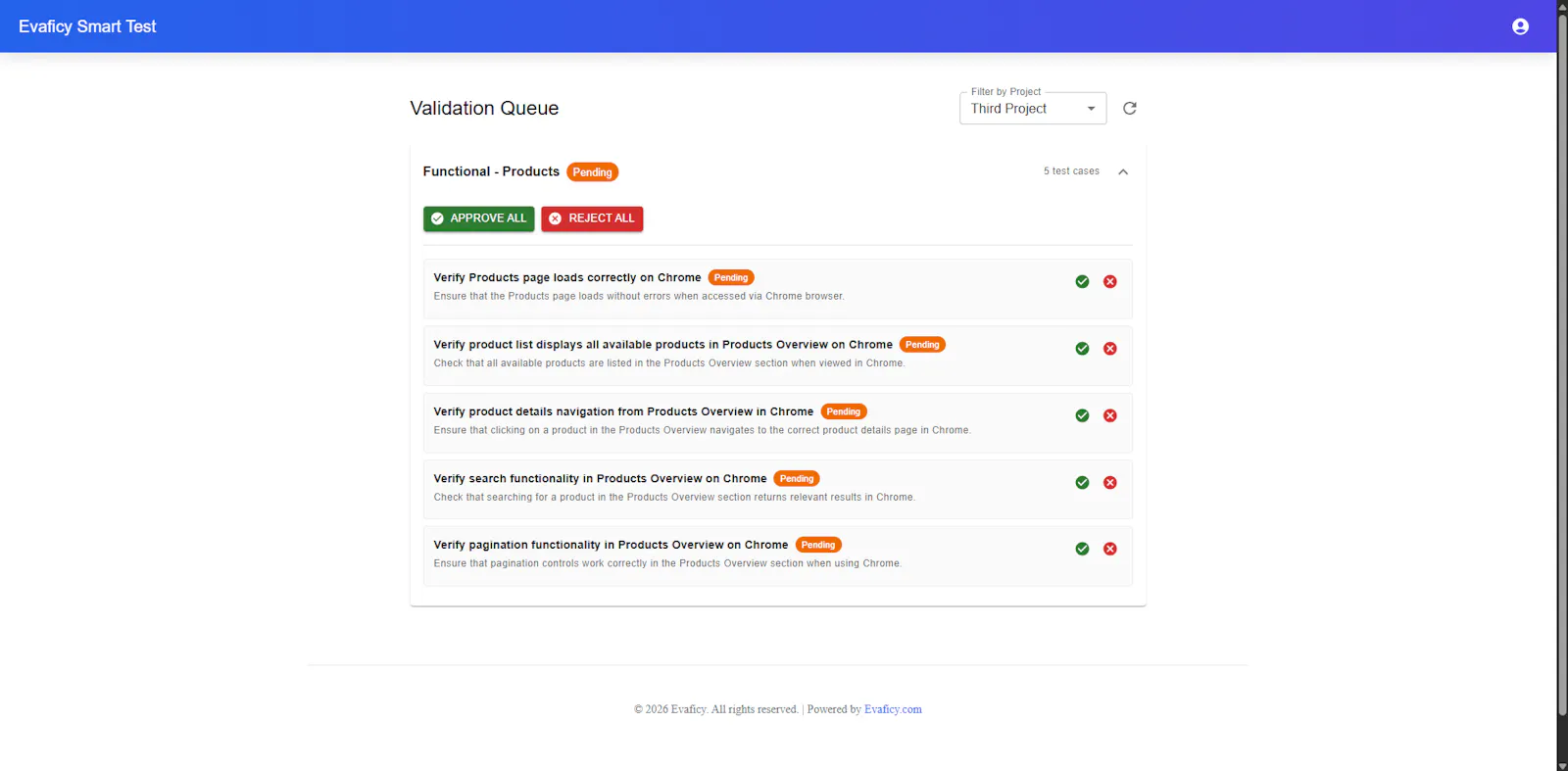 Evaficy Smart Test screenshot 4