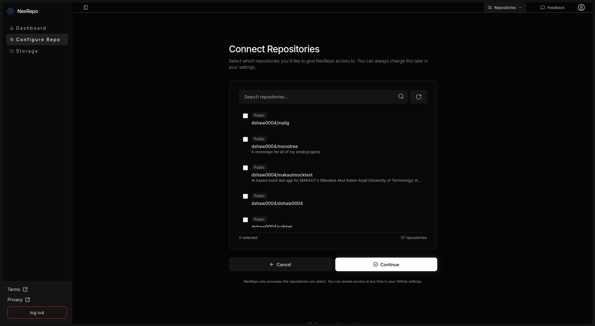 NexRepo gallery image