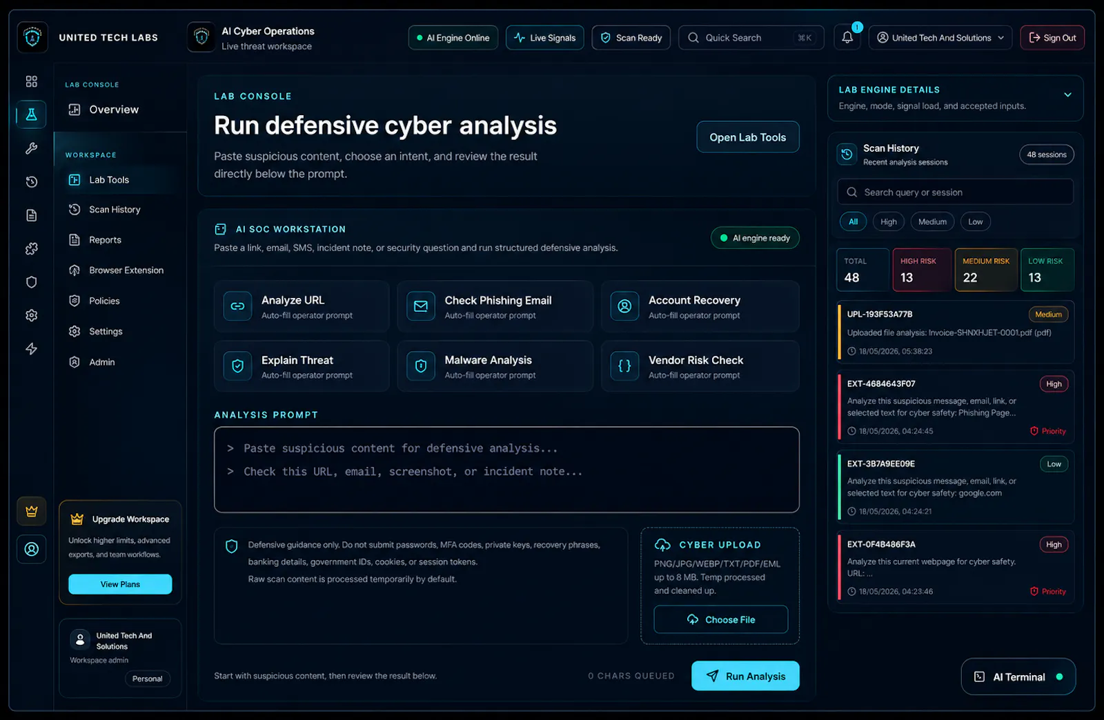 United Tech Labs Cyber Desk screenshot 4