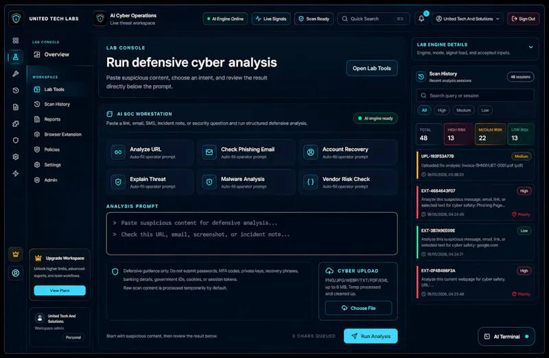 United Tech Labs Cyber Desk screenshot 4