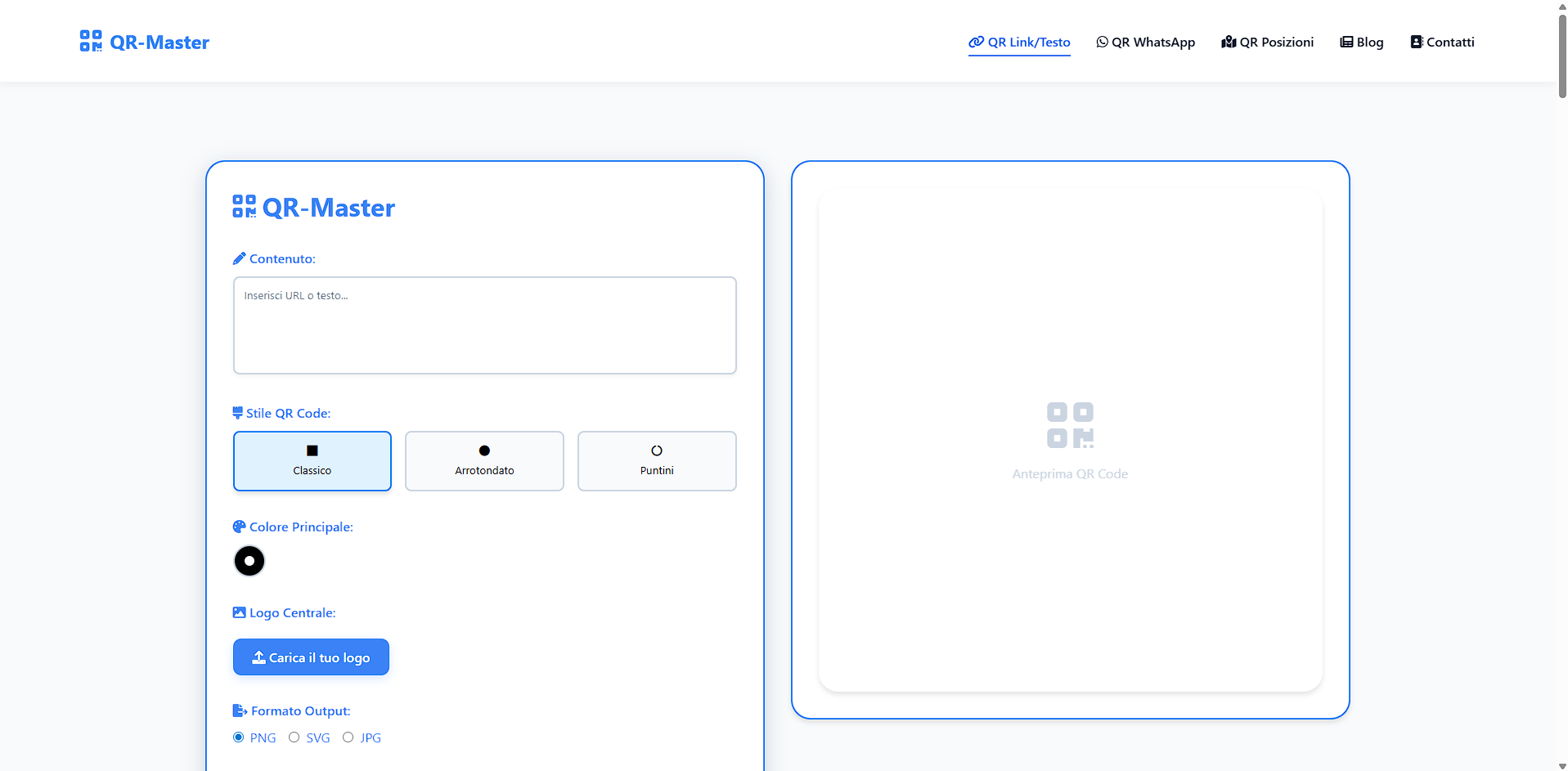 QR-Master - Main screenshot showing features and interface