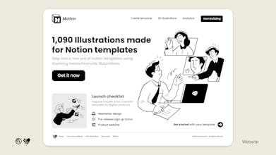 Vibrant Illustrations pack curated for seamless integration into Notion