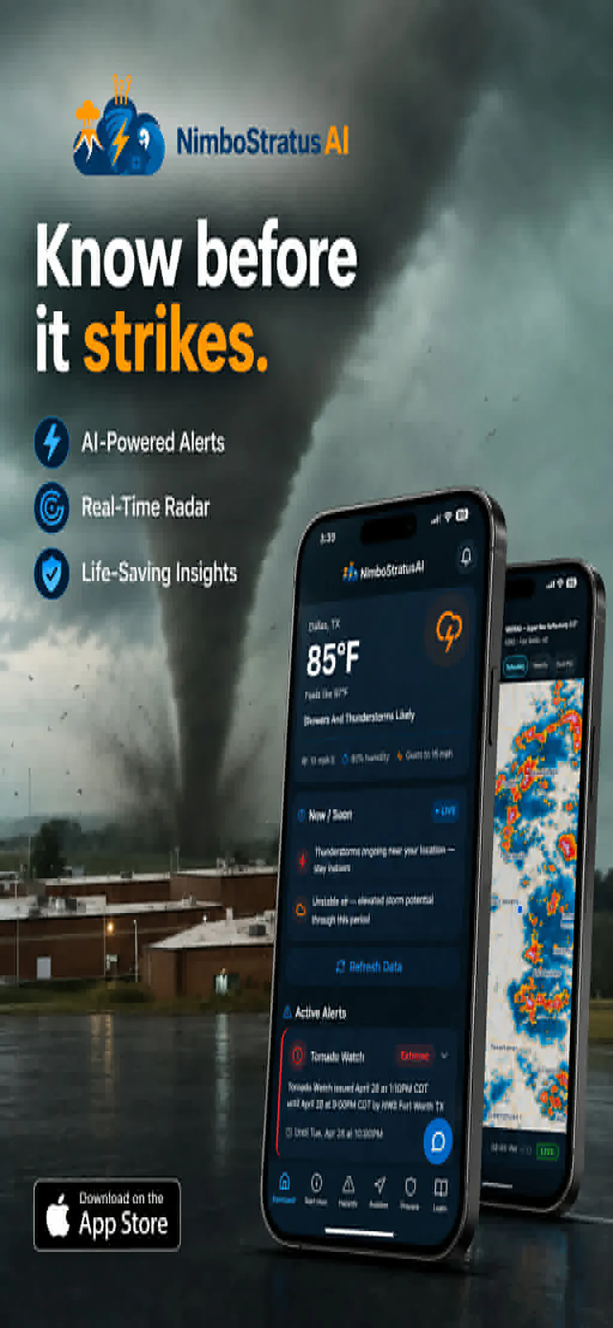 NimboStratusAI Weather Hazard App gallery image