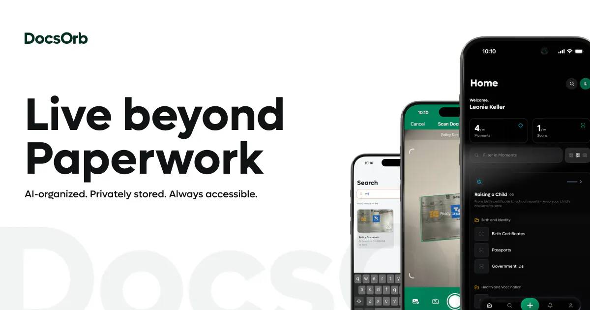 DocsOrb: Organise personal documents