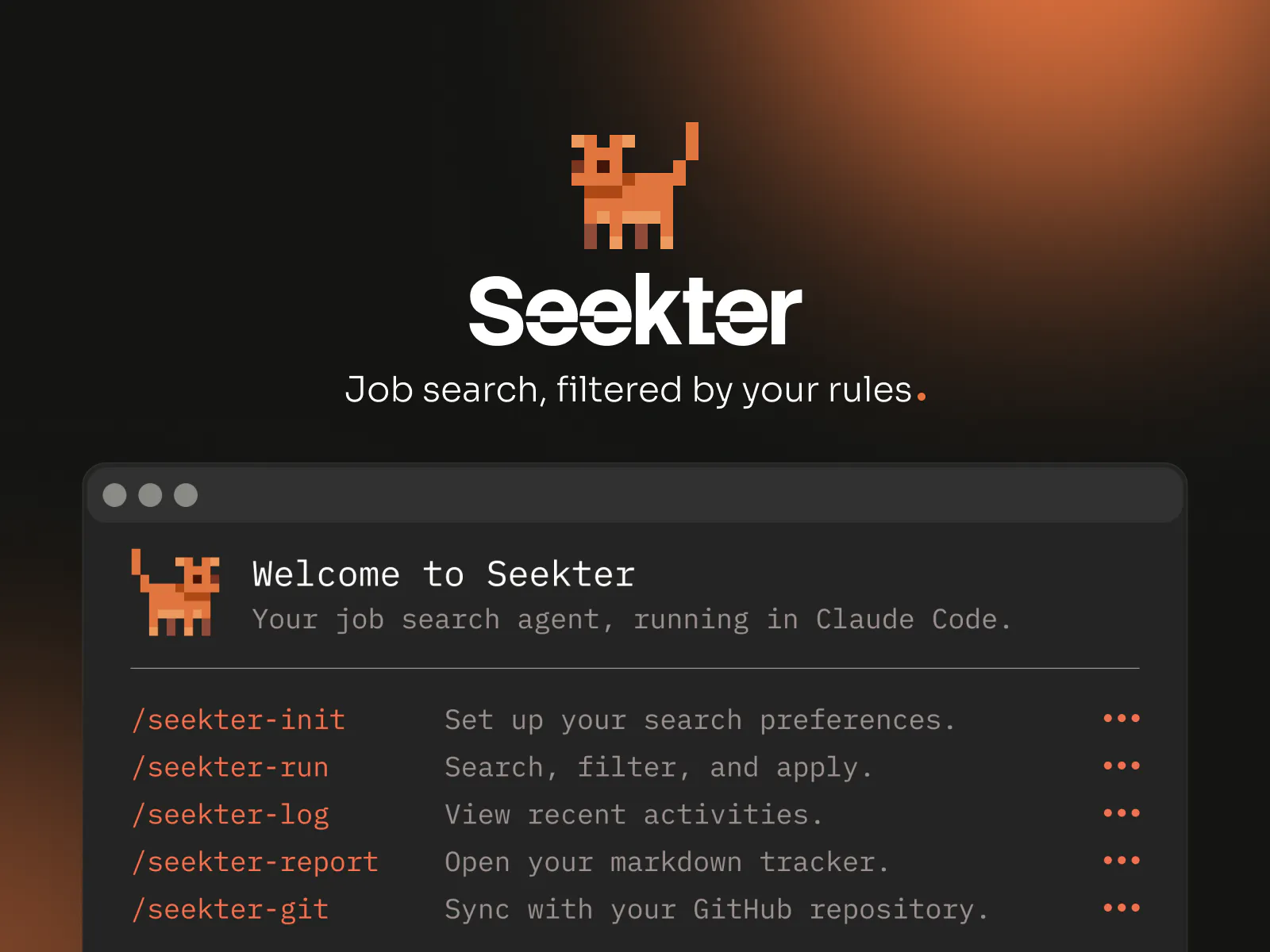 Seekter screenshot 1