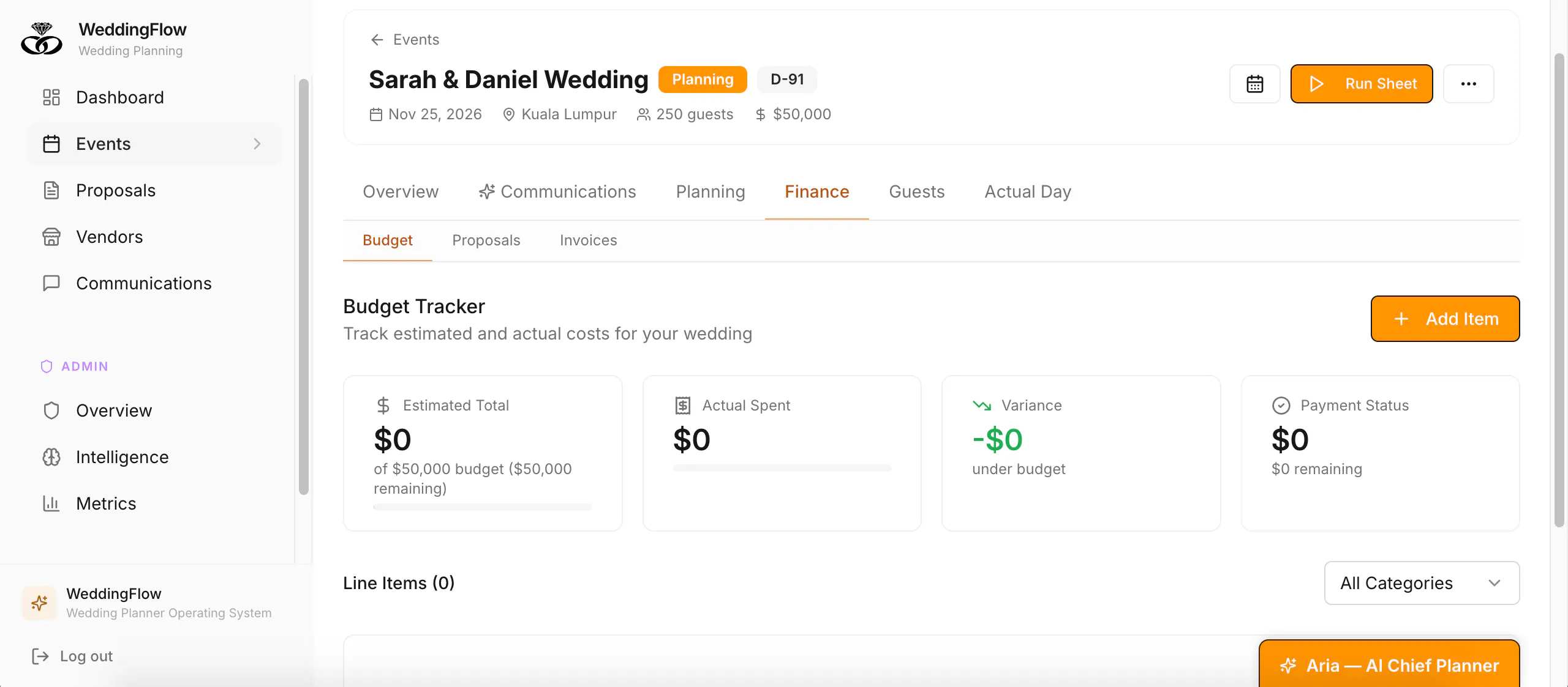 WeddingFlow gallery image