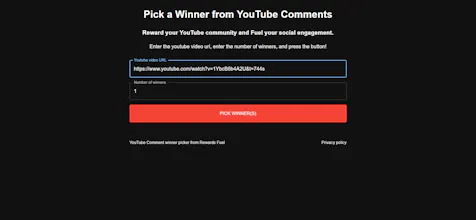 Win on YouTube! Comment Winner Picker gallery image