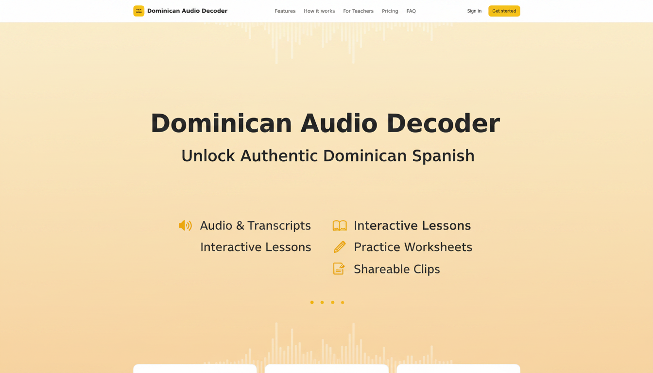 Dominican Audio Decoder  gallery image