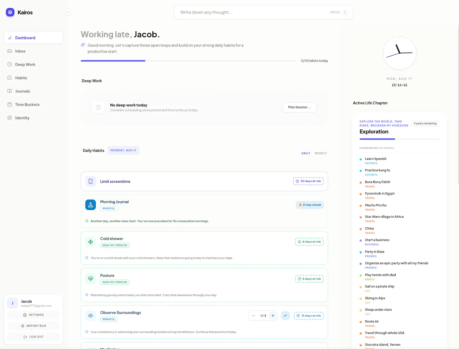 Kairos screenshot 1