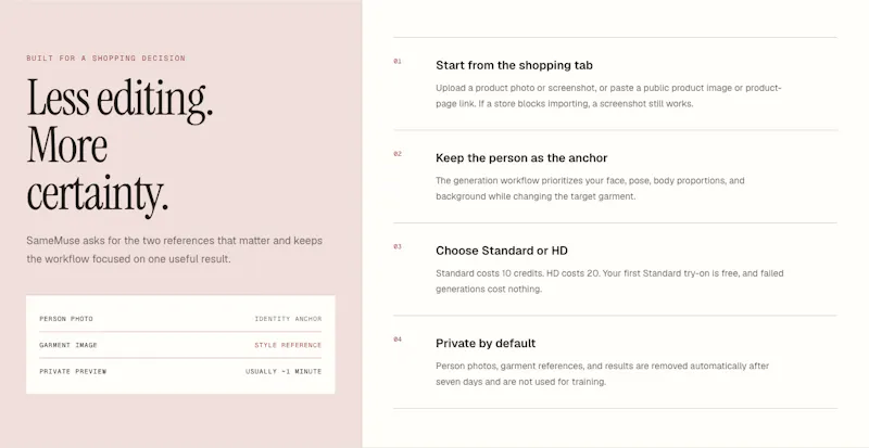 SameMuse screenshot 2