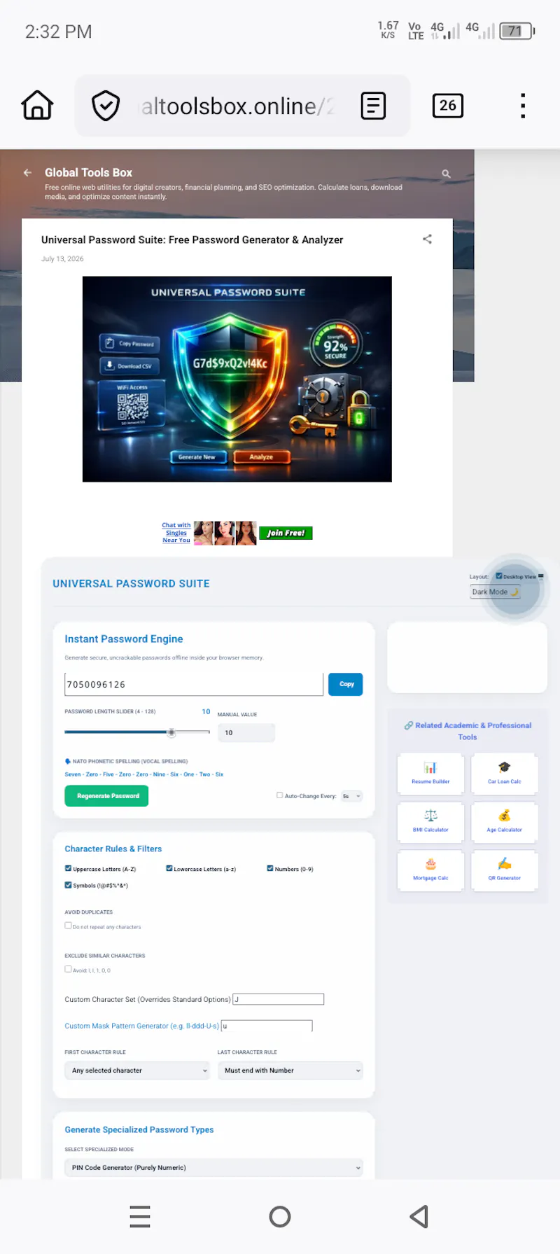 Free password generator, PIN creator  screenshot 7