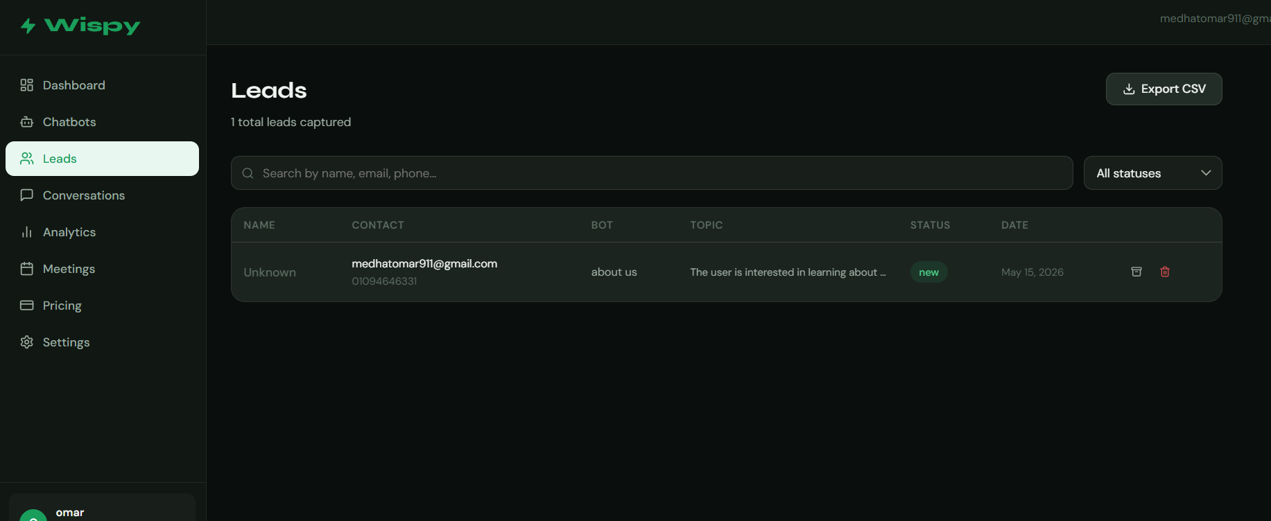 Wispy Dashboard gallery image