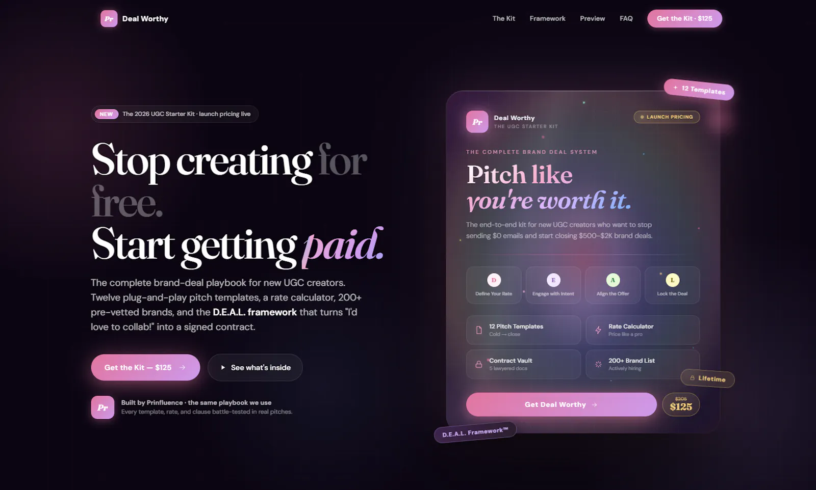 Deal Worthy — Prinfluence screenshot 1