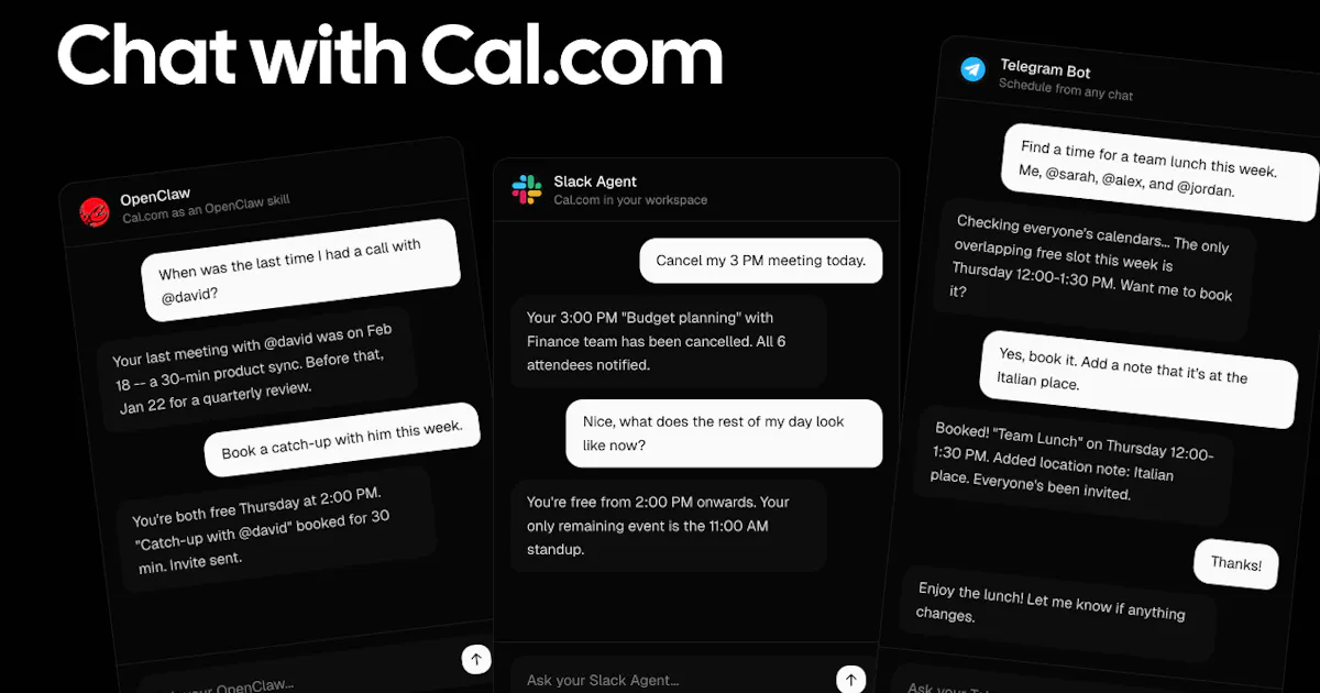 Cal.com Agents